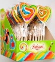 hard candy lollipop heart shape 60g - product's photo